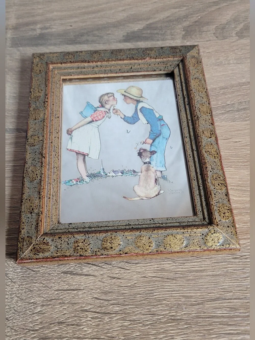 Norman Rockwell charming gold